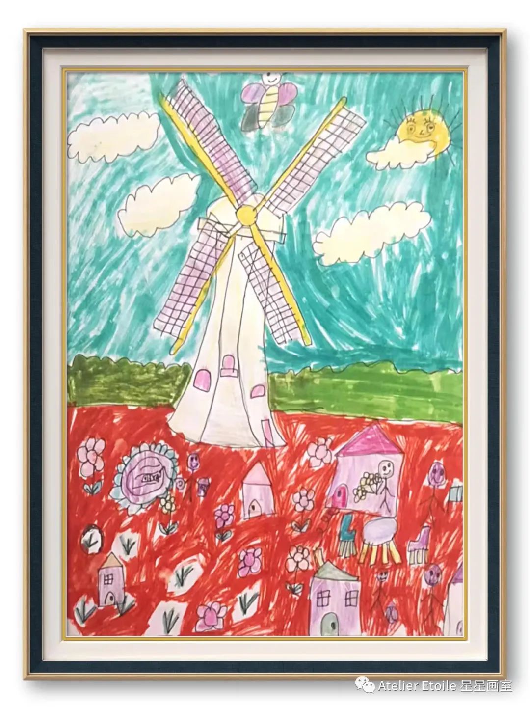 林欣悦, 7岁, 线上儿童绘画启蒙课课堂作品