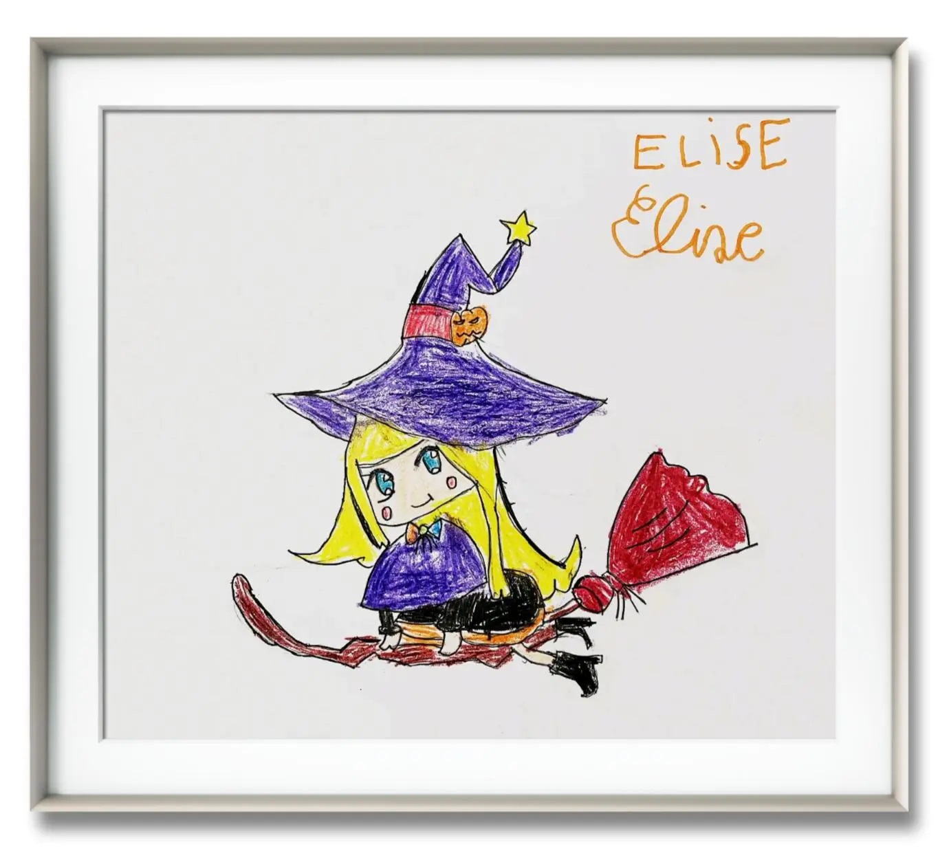Elise SAILLIOT, 6岁，线上绘画启蒙课，课堂作品